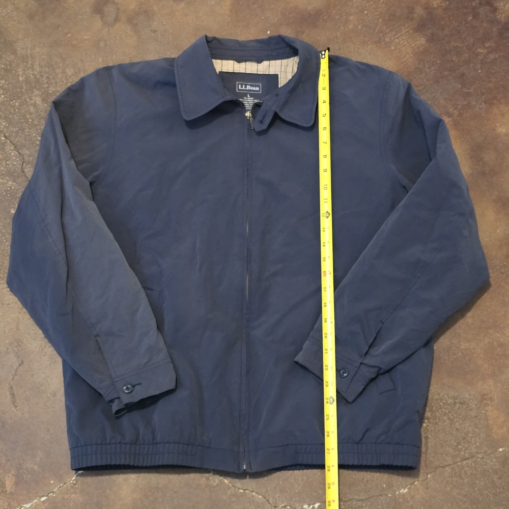 L.L. Bean Men’s Springweight Jacket Navy Blue Size L - Picture 5 of 8